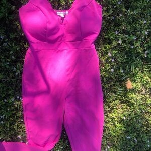 Vibrant Pink Strappy Dress